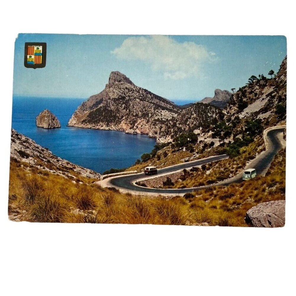 Vintage Postcard Barcelona Spain Mallorga Pollensa u 1967 Topographical